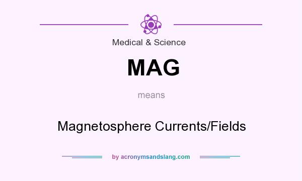 What does MAG mean? It stands for Magnetosphere Currents/Fields