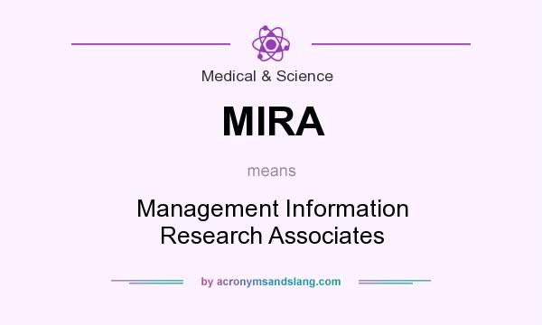 What does MIRA mean? It stands for Management Information Research Associates