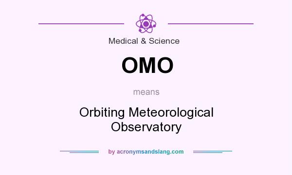 What does OMO mean? It stands for Orbiting Meteorological Observatory