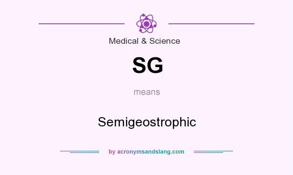 What does SG mean? It stands for Semigeostrophic