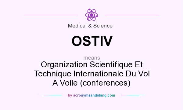 What does OSTIV mean? It stands for Organization Scientifique Et Technique Internationale Du Vol A Voile (conferences)