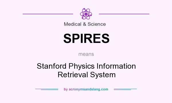 What does SPIRES mean? It stands for Stanford Physics Information Retrieval System