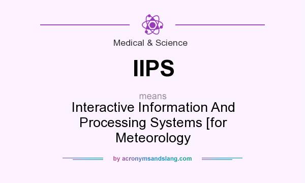 What does IIPS mean? It stands for Interactive Information And Processing Systems [for Meteorology