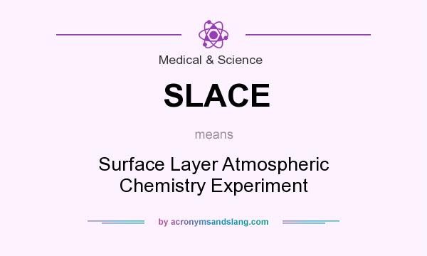 What does SLACE mean? It stands for Surface Layer Atmospheric Chemistry Experiment
