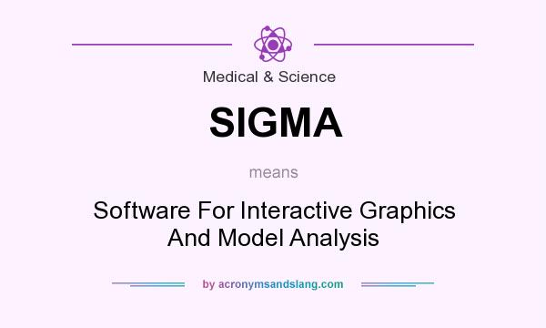 What does SIGMA mean? It stands for Software For Interactive Graphics And Model Analysis