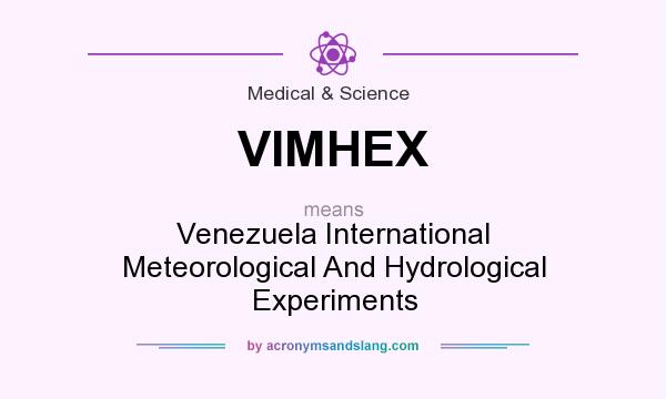 What does VIMHEX mean? It stands for Venezuela International Meteorological And Hydrological Experiments