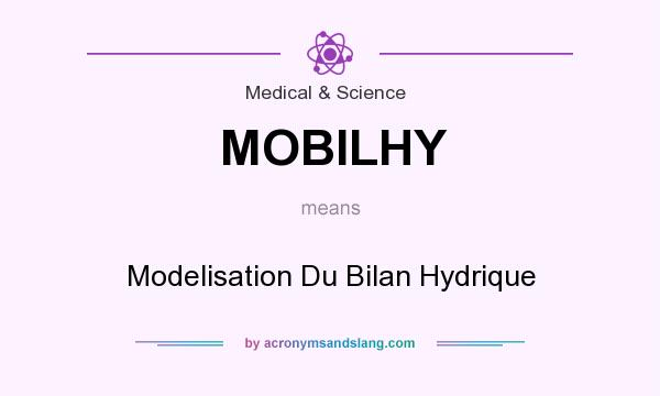 What does MOBILHY mean? It stands for Modelisation Du Bilan Hydrique