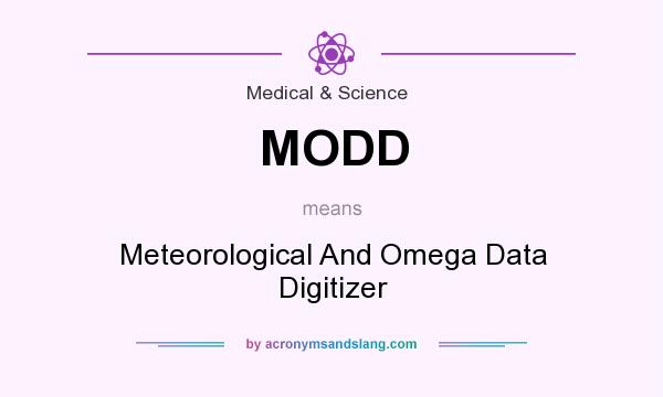 What does MODD mean? It stands for Meteorological And Omega Data Digitizer