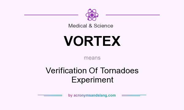 What does VORTEX mean? It stands for Verification Of Tornadoes Experiment