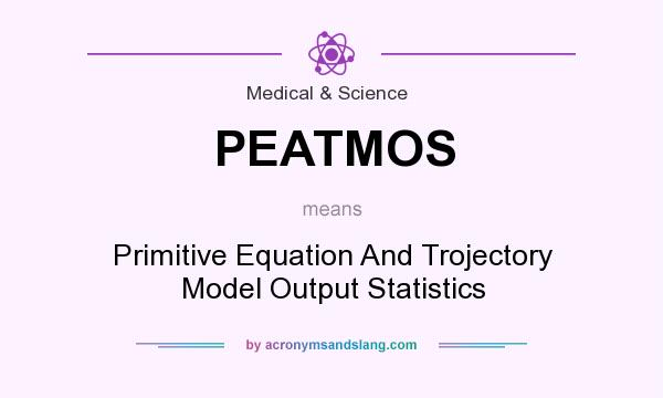 What does PEATMOS mean? It stands for Primitive Equation And Trojectory Model Output Statistics