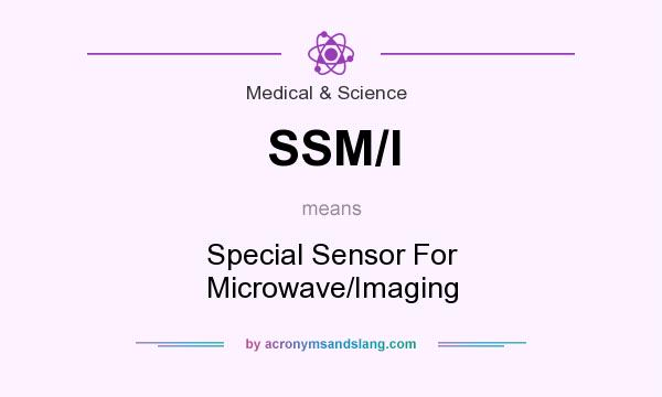 What does SSM/I mean? It stands for Special Sensor For Microwave/Imaging