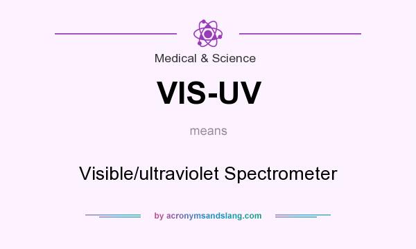What does VIS-UV mean? It stands for Visible/ultraviolet Spectrometer