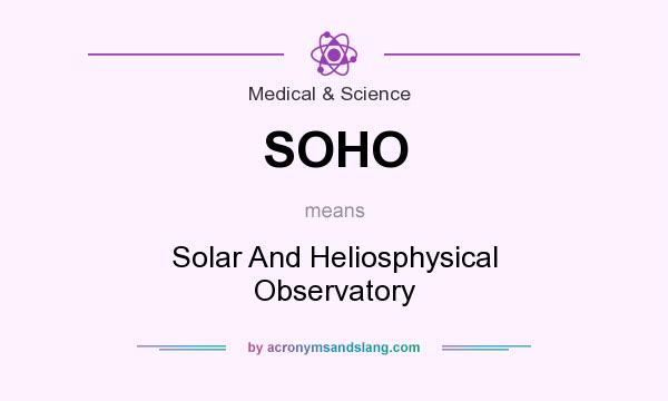 What does SOHO mean? It stands for Solar And Heliosphysical Observatory