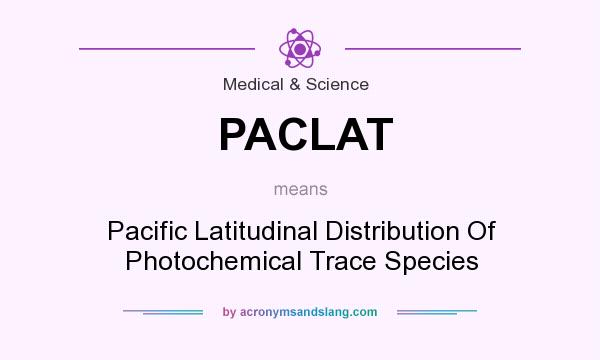 What does PACLAT mean? It stands for Pacific Latitudinal Distribution Of Photochemical Trace Species
