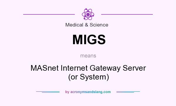 What does MIGS mean? It stands for MASnet Internet Gateway Server (or System)