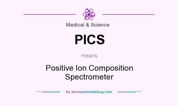 What does PICS mean? It stands for Positive Ion Composition Spectrometer