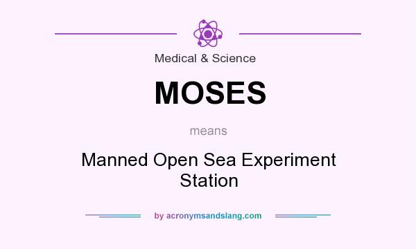 What does MOSES mean? It stands for Manned Open Sea Experiment Station