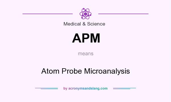 What does APM mean? It stands for Atom Probe Microanalysis
