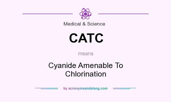What does CATC mean? It stands for Cyanide Amenable To Chlorination