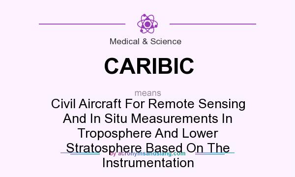 What does CARIBIC mean? It stands for Civil Aircraft For Remote Sensing And In Situ Measurements In Troposphere And Lower Stratosphere Based On The Instrumentation