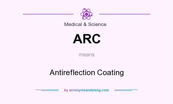 What does ARC mean? It stands for Antireflection Coating