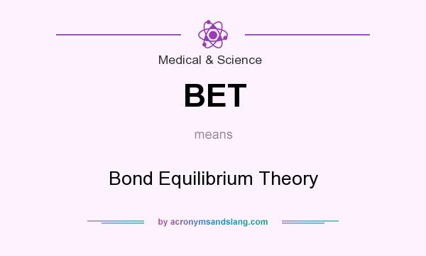 What does BET mean? It stands for Bond Equilibrium Theory