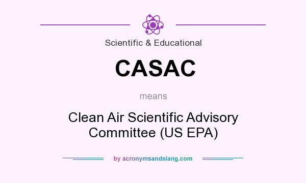 What does CASAC mean? It stands for Clean Air Scientific Advisory Committee (US EPA)