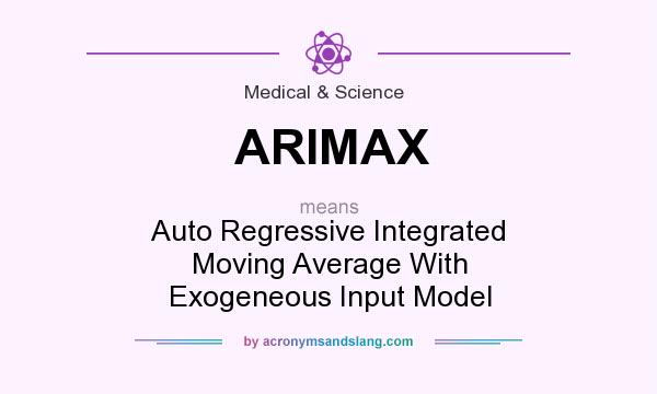 What does ARIMAX mean? It stands for Auto Regressive Integrated Moving Average With Exogeneous Input Model