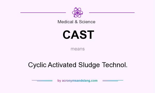 What does CAST mean? It stands for Cyclic Activated Sludge Technol.
