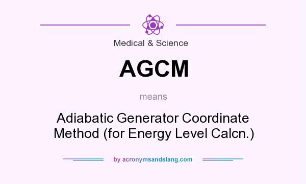 What does AGCM mean? It stands for Adiabatic Generator Coordinate Method (for Energy Level Calcn.)
