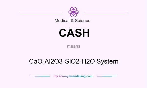 What does CASH mean? It stands for CaO-Al2O3-SiO2-H2O System