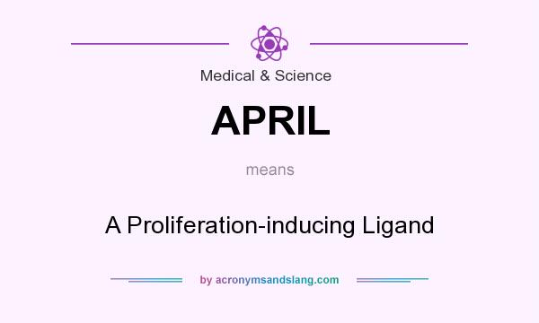 What does APRIL mean? It stands for A Proliferation-inducing Ligand