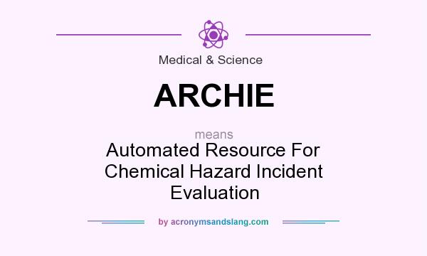 archie automated resource for chemical hazard incident evaluation software