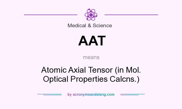 What does AAT mean? It stands for Atomic Axial Tensor (in Mol. Optical Properties Calcns.)