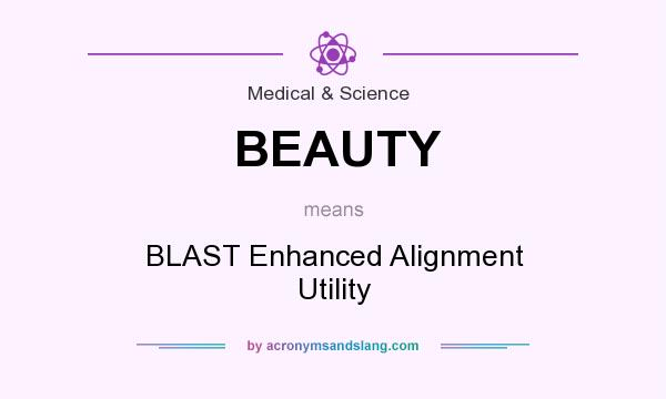 What does BEAUTY mean? It stands for BLAST Enhanced Alignment Utility