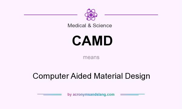 What does CAMD mean? It stands for Computer Aided Material Design