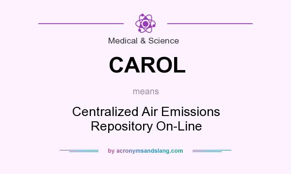 What does CAROL mean? It stands for Centralized Air Emissions Repository On-Line