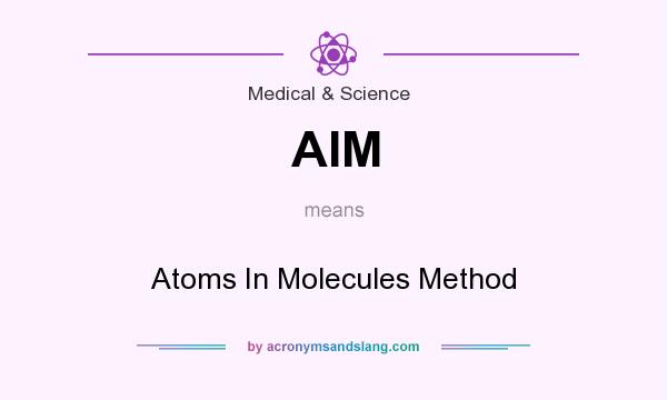 What does AIM mean? It stands for Atoms In Molecules Method