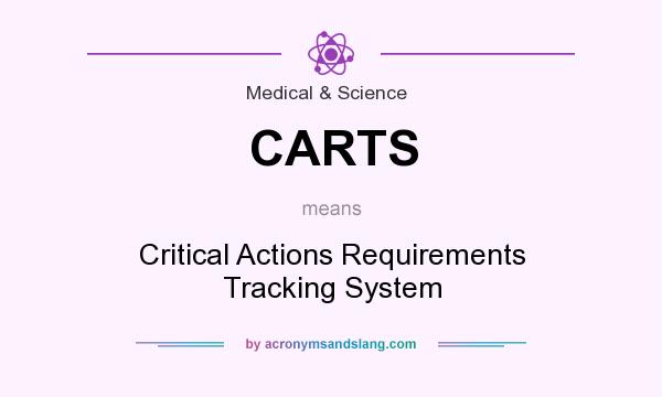 What does CARTS mean? It stands for Critical Actions Requirements Tracking System