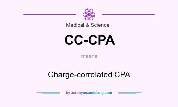 What does CC-CPA mean? It stands for Charge-correlated CPA