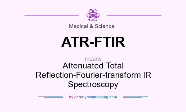 What does ATR-FTIR mean? It stands for Attenuated Total Reflection-Fourier-transform IR Spectroscopy