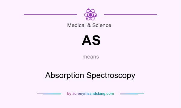 What does AS mean? It stands for Absorption Spectroscopy