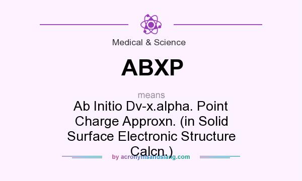 What does ABXP mean? It stands for Ab Initio Dv-x.alpha. Point Charge Approxn. (in Solid Surface Electronic Structure Calcn.)