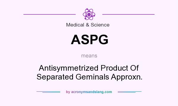 What does ASPG mean? It stands for Antisymmetrized Product Of Separated Geminals Approxn.