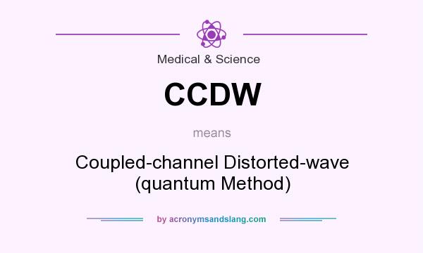 What does CCDW mean? It stands for Coupled-channel Distorted-wave (quantum Method)