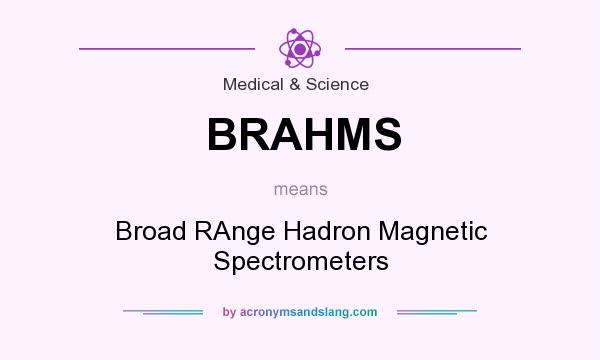 What does BRAHMS mean? It stands for Broad RAnge Hadron Magnetic Spectrometers