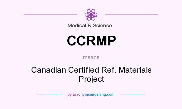 What does CCRMP mean? It stands for Canadian Certified Ref. Materials Project