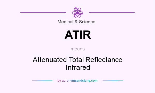 What does ATIR mean? It stands for Attenuated Total Reflectance Infrared