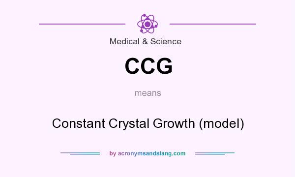 What does CCG mean? It stands for Constant Crystal Growth (model)