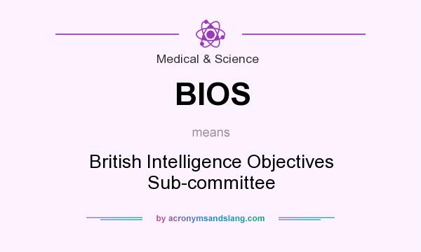 What does BIOS mean? It stands for British Intelligence Objectives Sub-committee
